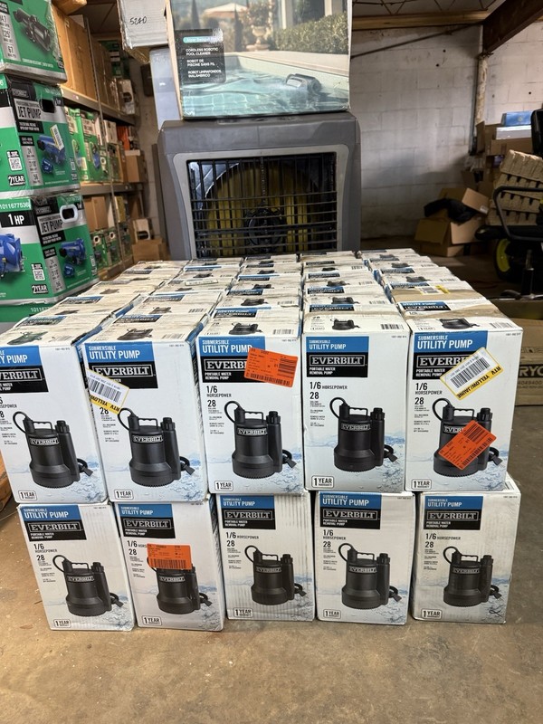 Everbilt 1/6 HP Plastic Submersible Utility Pump NEW OPEN BOX gallery