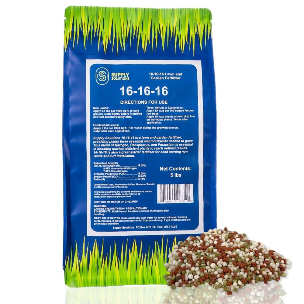Supply Solutions 16-16-16 Complete Lawn & Garden All Purpose 5 Pounds, White