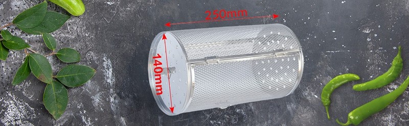 Roaster Drum Oven Cage Bakeware Rotatable 10inch for Home BBQ gallery