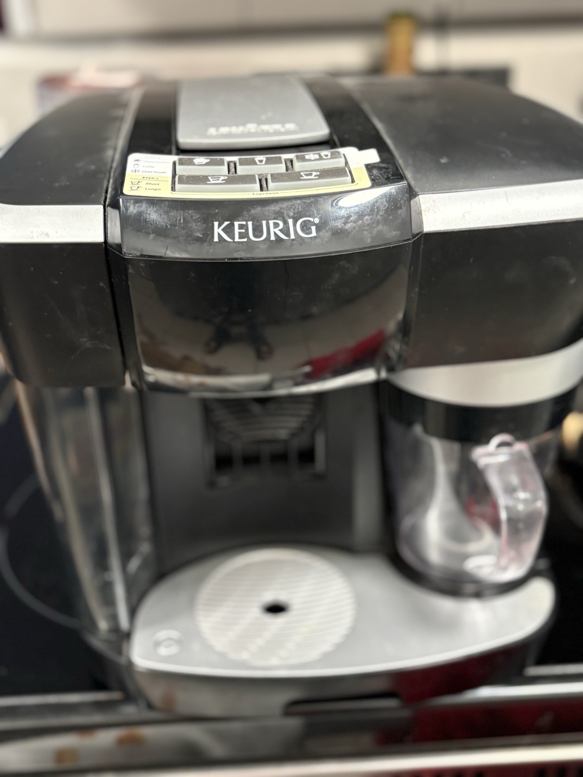 Keurig Rivo 500 Capsule Coffee Machine Black Silver Cappuccino Latte Frother gallery