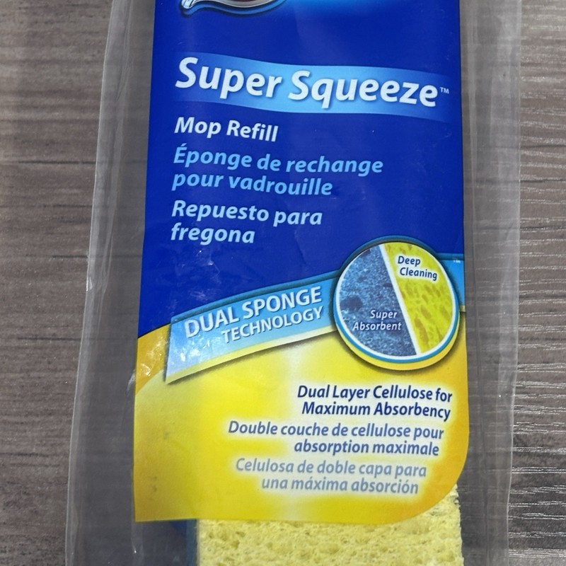 Quickie Super Squeeze Sponge Mop Refill Fits Mop #050 NEW gallery
