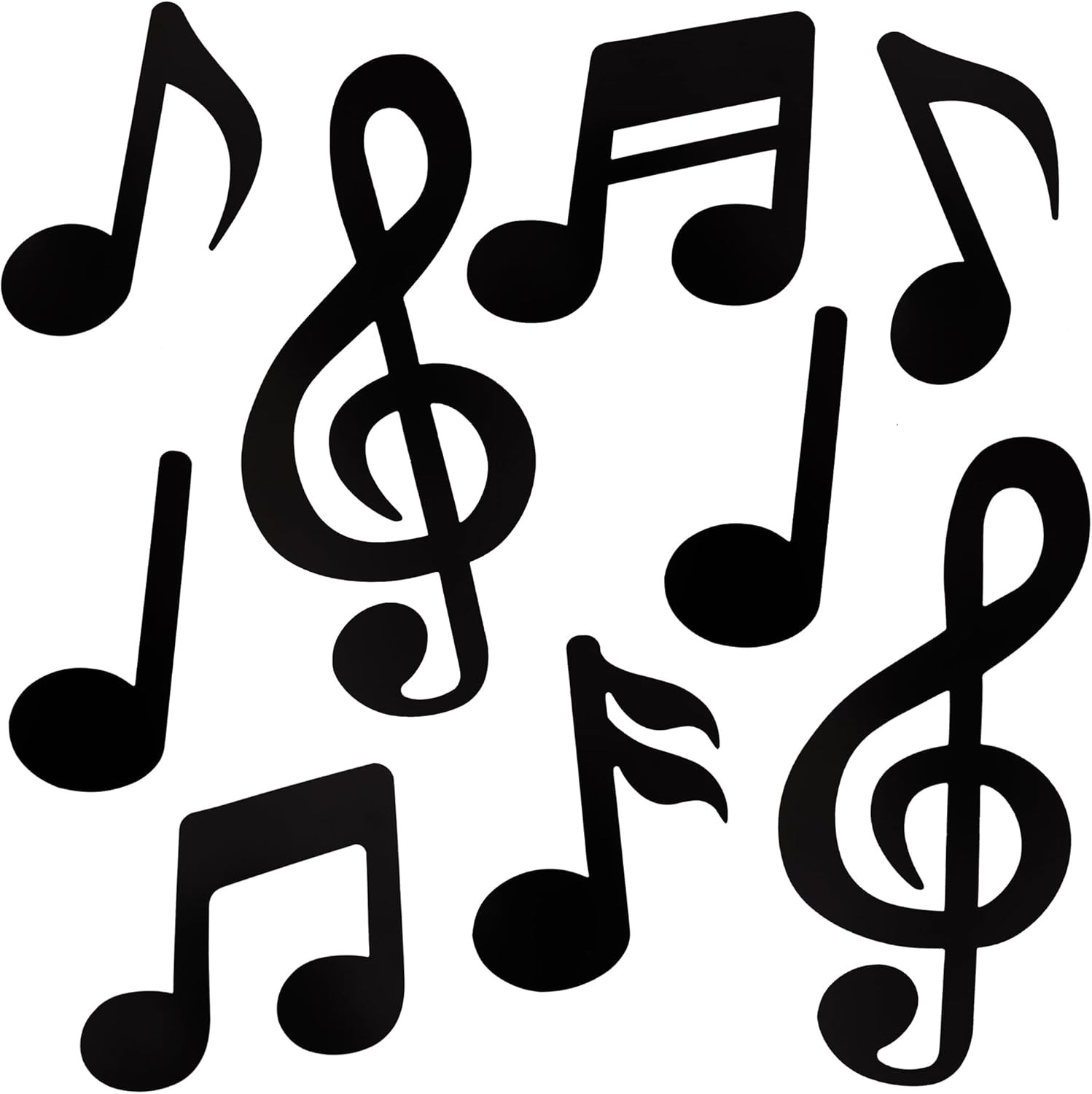 48 Pcs Music Notes Cutouts for Party Music Wall Decor,Double-Side Musical Notes gallery