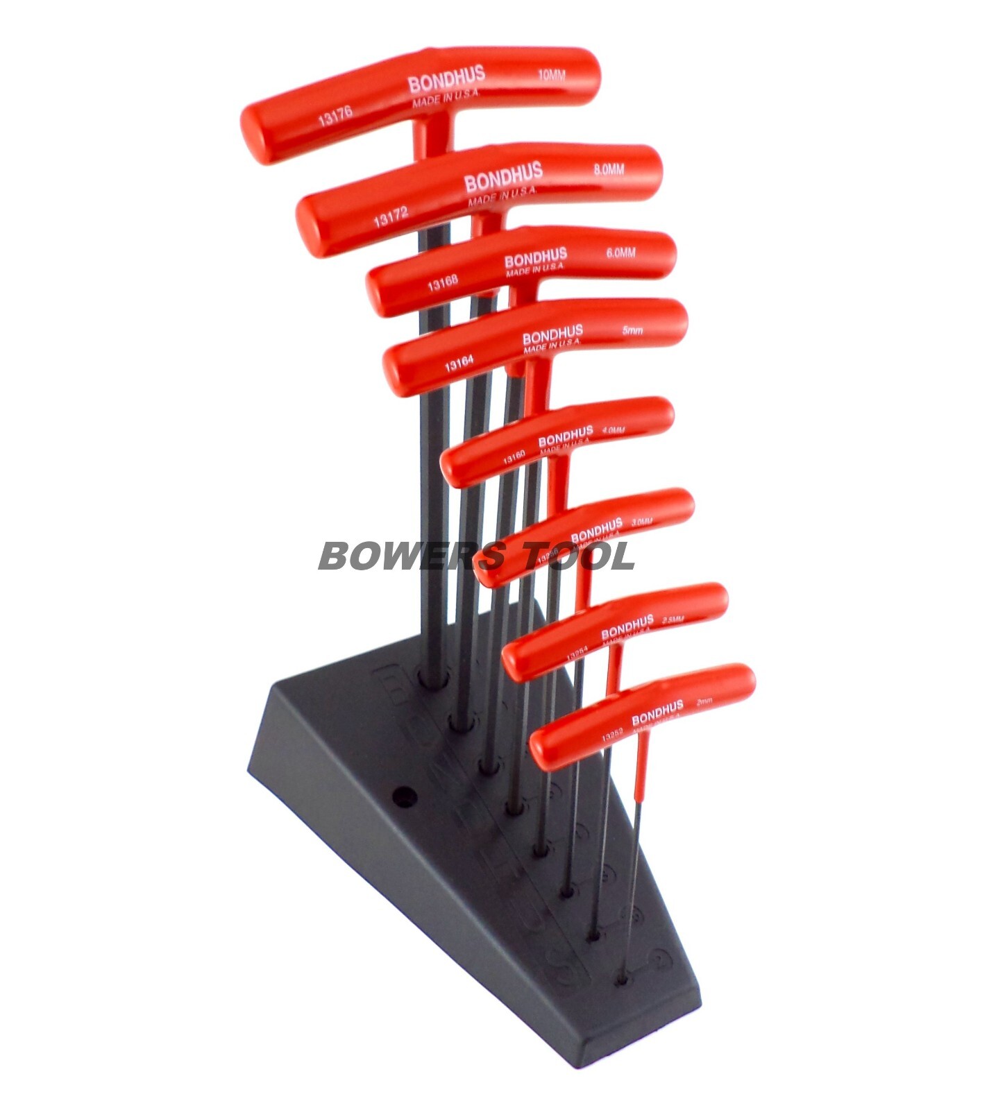 Bondhus T Handle Ball End Hex Wrench Set Metric MADE IN USA 13189 T-Handle Stand gallery