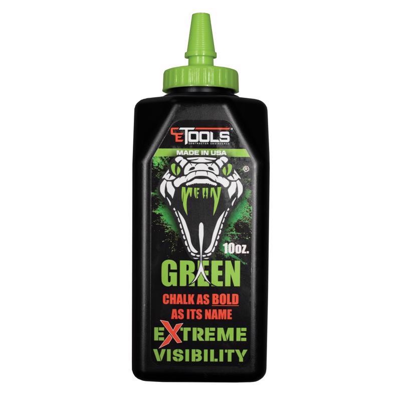 CE Tools 10 oz Standard Extreme Visibility Marking Chalk Fluorescent Green gallery