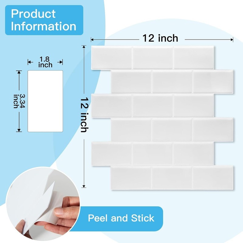 Durable White Washed Kitchen & Bathroom Tile gallery
