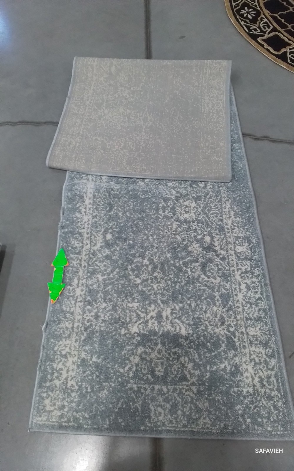 SLATE / IVORY 2'-6" x 8'-0" Damaged Rug, Reduced Price 1172801306 ADR109T-28 gallery