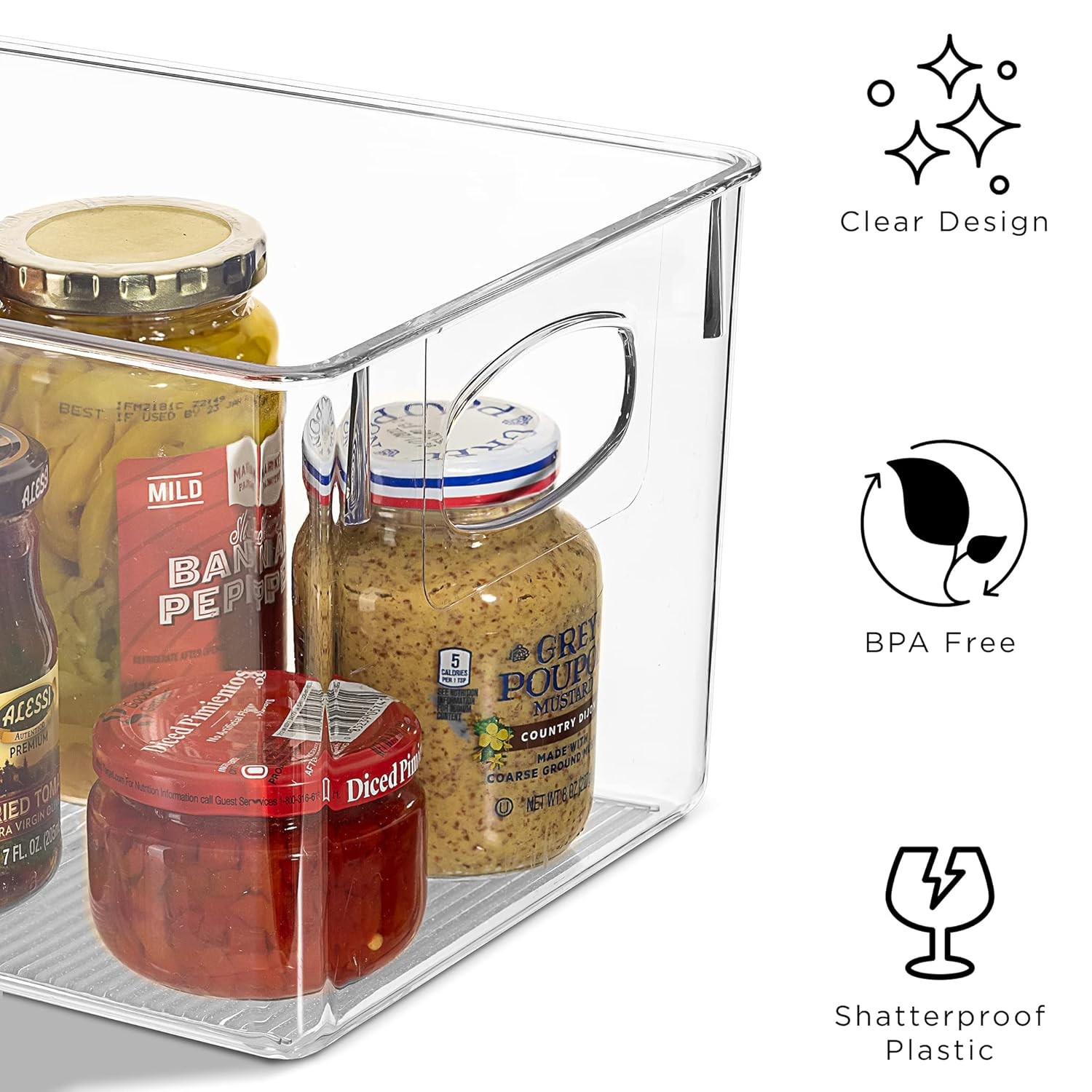 Large Clear Plastic Storage Bins with Handles 24x18x6 Inches Clear Containers gallery
