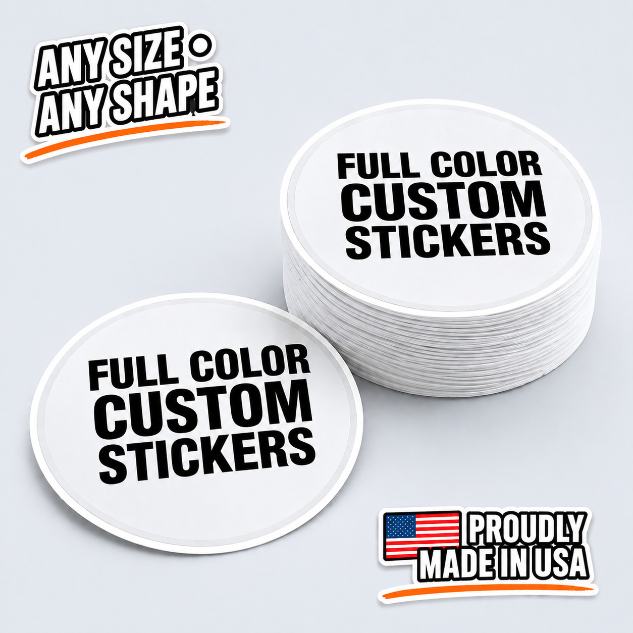 Custom Vinyl Stickers Logo Labels Waterproof Die Cut Any Size Shape Decals USA gallery