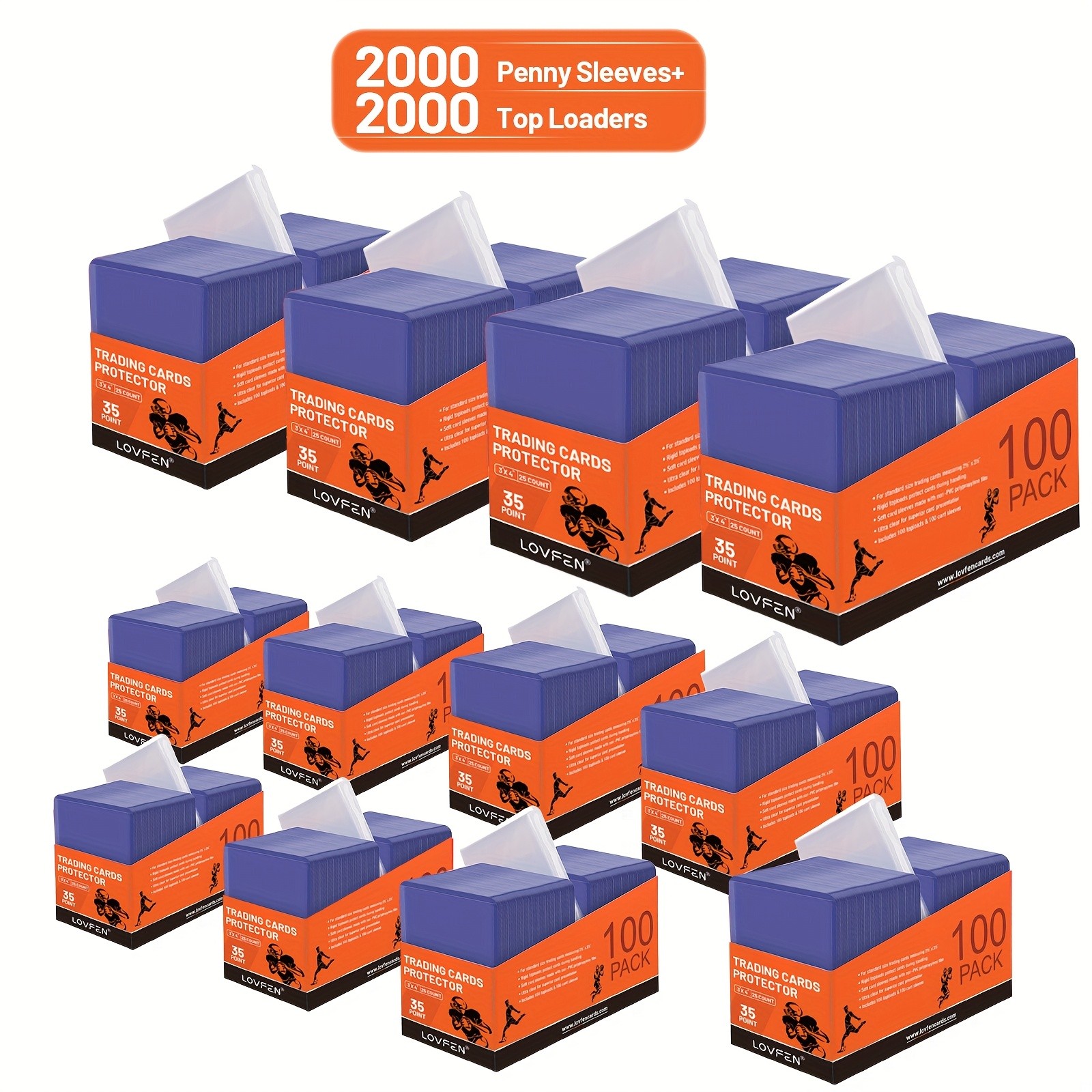 LOVFEN 4000CT Top Loads Card Sleeves For Cards gallery