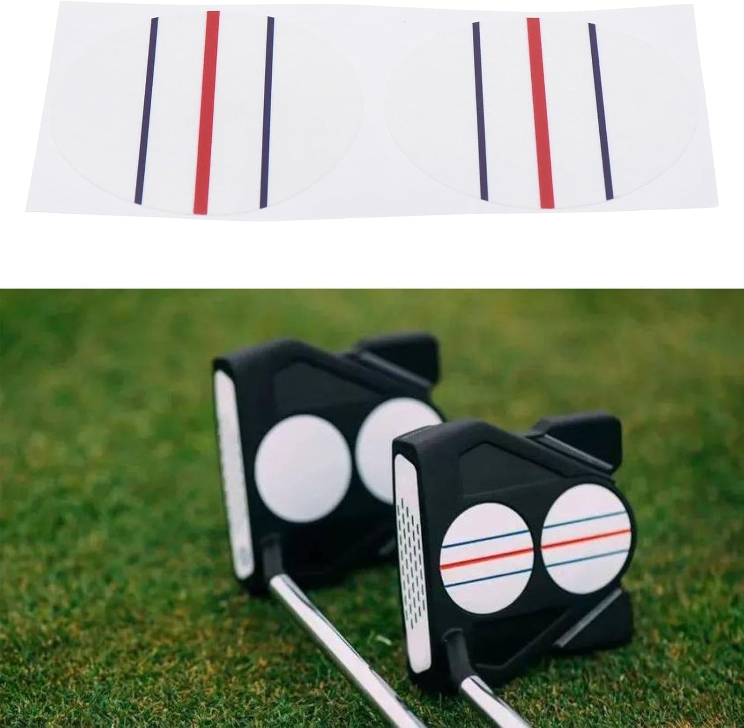37mm Odyssey Triple Track Two Ball Putter Alignment Aide Vinyl Decal Sticker TWO gallery