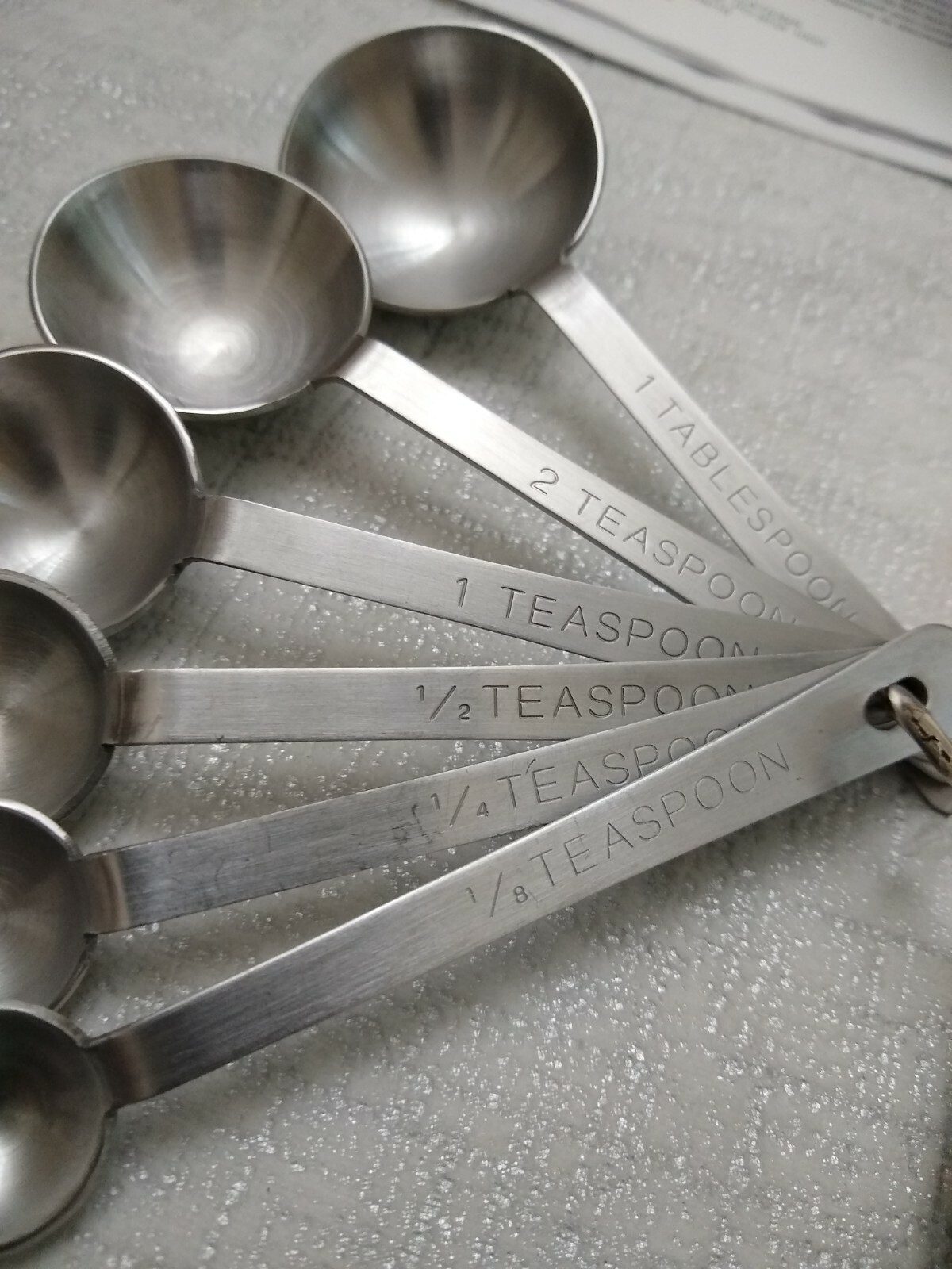 Hic Stainless steel Six piece measuring spoon set 6 48012 gallery