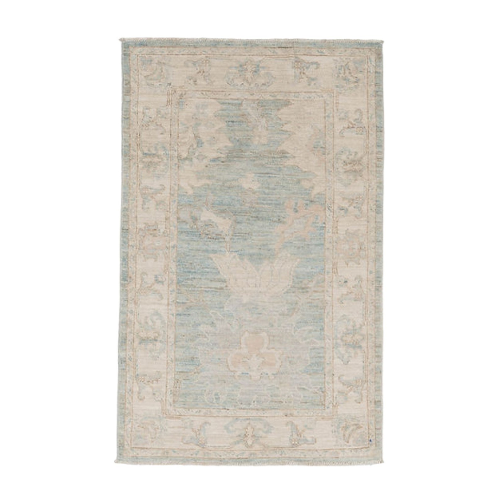 2.11 x 4.8 ft Hand Knotted Oushak Rug gallery