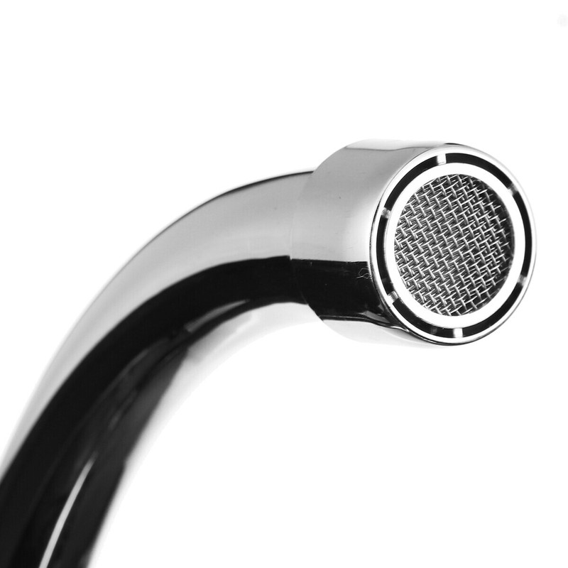High Arc 2-Handle Standard Kitchen Sink Faucet Mixer Tap in Plastic For Home RV gallery
