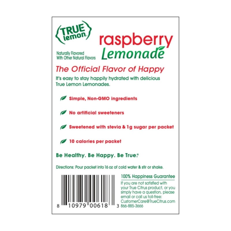 True Lemon Raspberry Lemonade 30ct (Pack of 1) - 0.11 Ounce 1), Red gallery