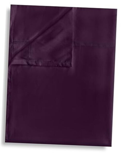 Flat Sheet Only Pack Top Bed Sheets, Soft Breathable Queen 1 Dark Purple