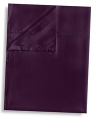 Flat Sheet Only Pack Top Bed Sheets, Soft Breathable Queen 1 Dark Purple