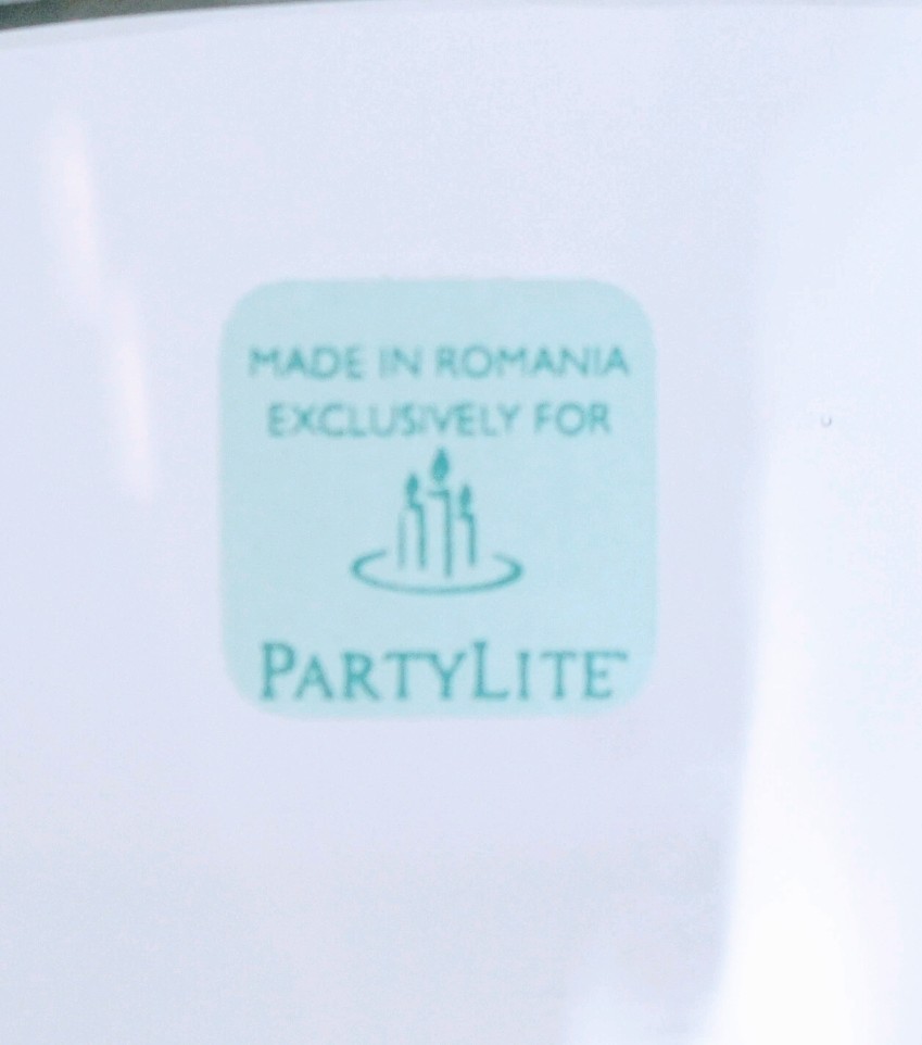 PartyLite Tea Pot with Gold Trim and a Vase. Both Are Brand New In Box. gallery