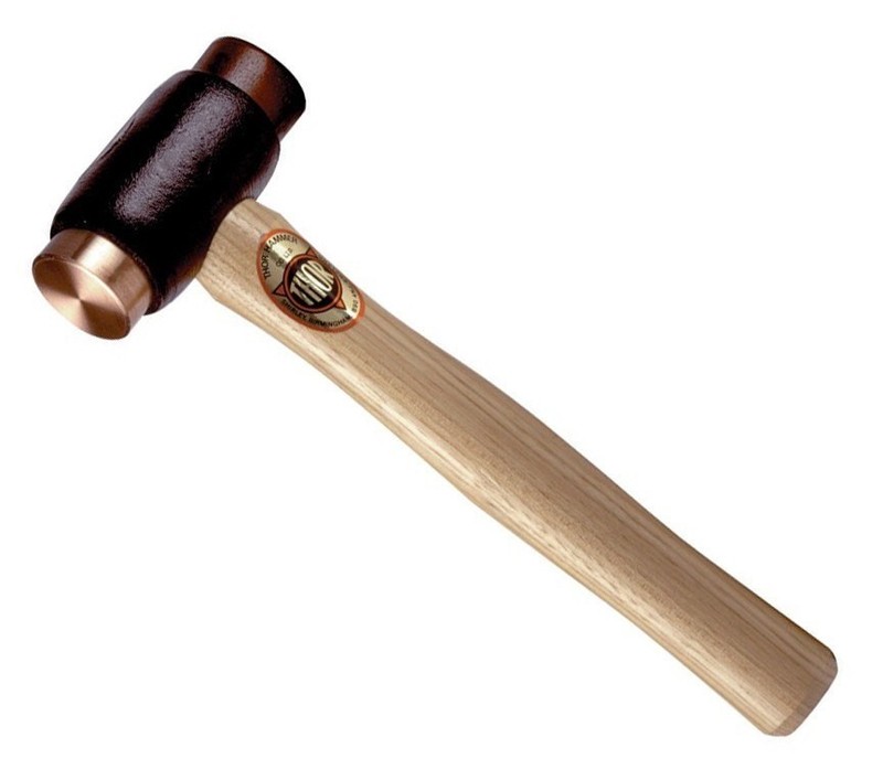 Thor Hammer Engineers Copper Soft Face 44mm 1.94KG (4LB) Wood Handle TH314 gallery