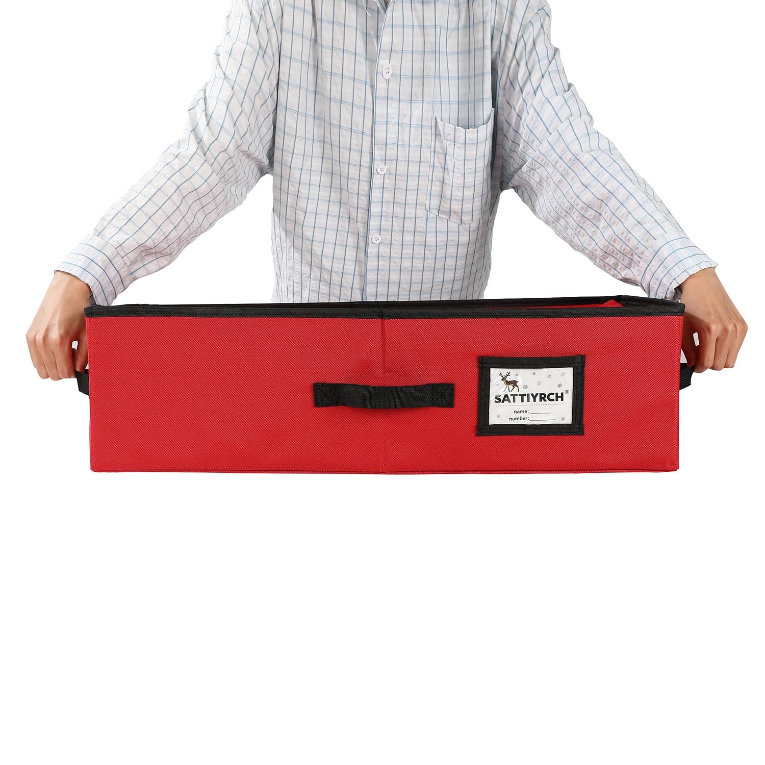 Christmas Ornament Storage Box,Box Contributes Slots for 64 Holiday Ornaments... gallery