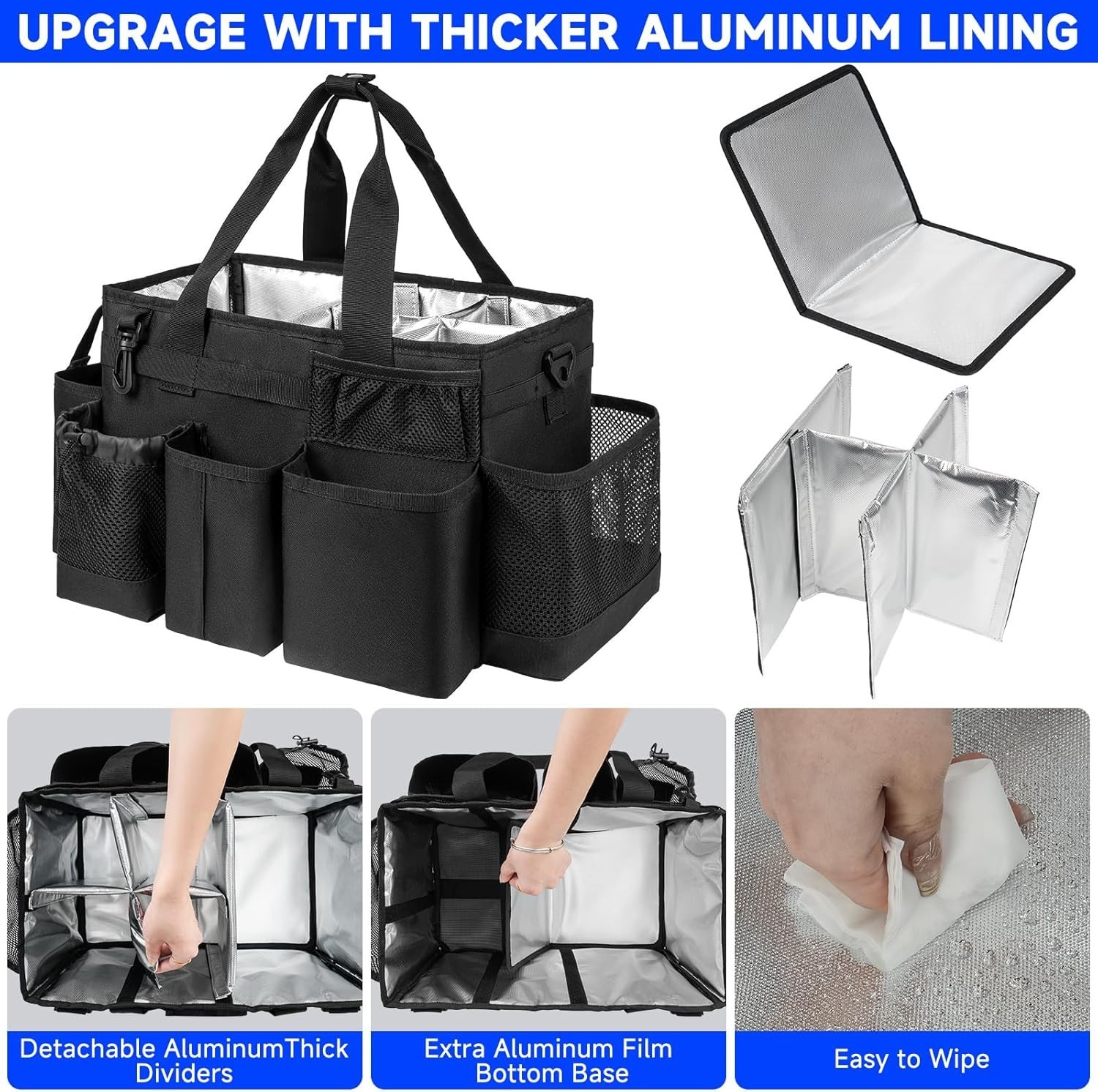 Cleaning Caddy,Cleaning Bag for Housekeepers,Cleaning Supplies Organizer with... gallery