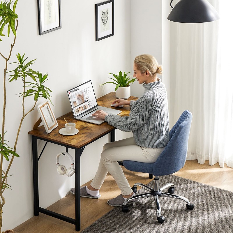 Office Desk PC Work Study Writing Table Storage Bag Headphone Hook 40/47/55/63IN gallery