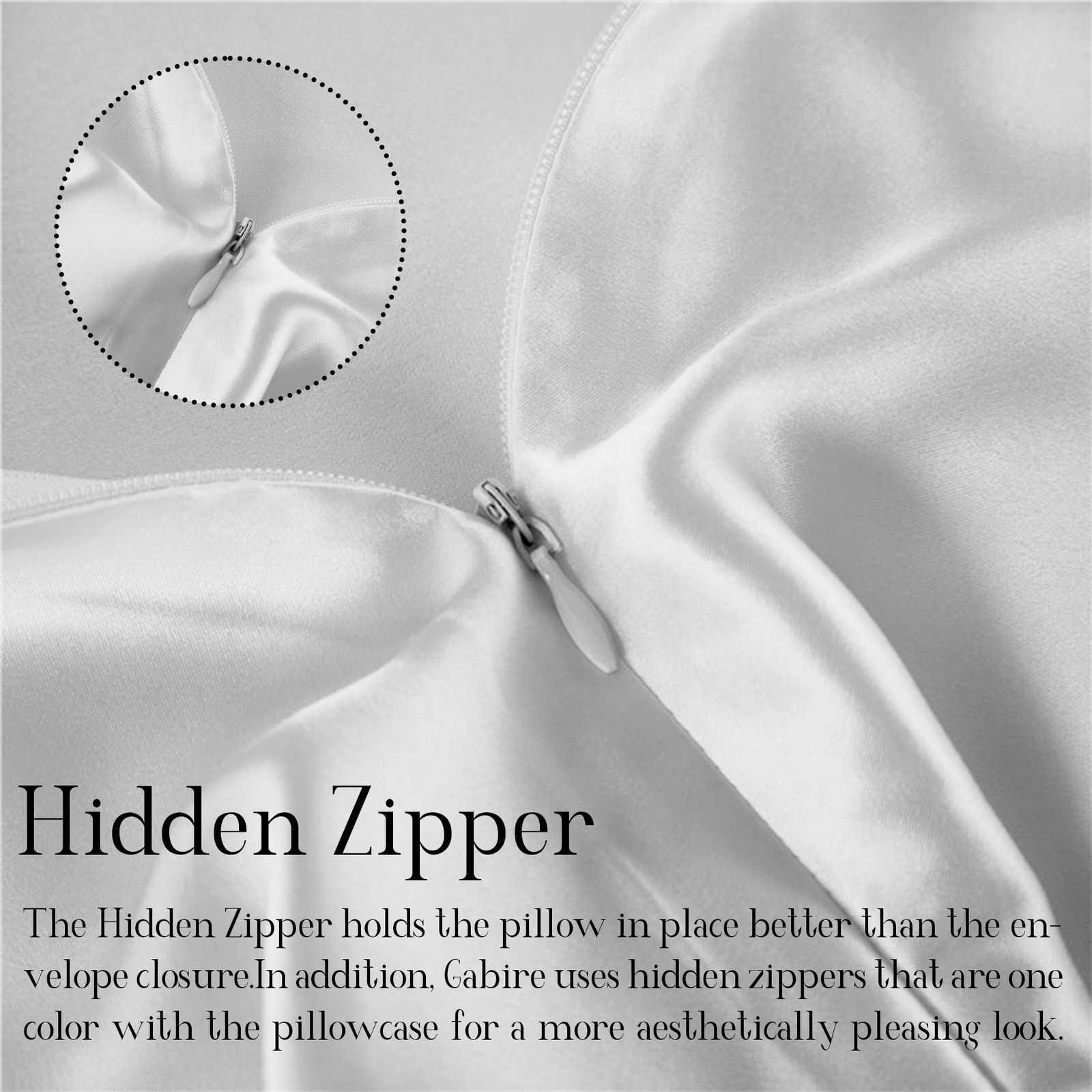 Organic Silk Pillowcase Set, 2 Pieces, Standard Size, White gallery