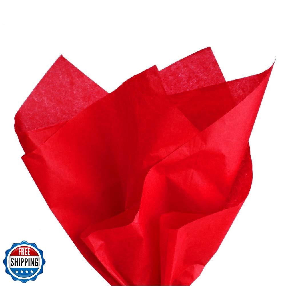 PMLAND 100 Sheets Red Tissue Paper Bulk, 20x15 Inches Wrapping Tissue Paper f gallery