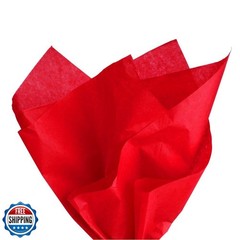 PMLAND 100 Sheets Red Tissue Paper Bulk, 20×15 Inches Wrapping Tissue Paper f