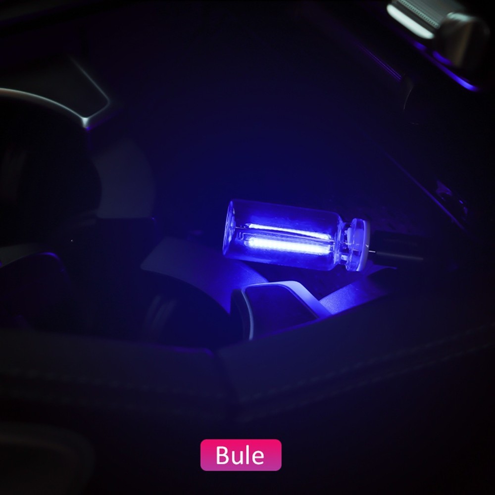 1PCS Touch Control Car USB Blue LED Light Atmosphere Night Light Dimmable New
