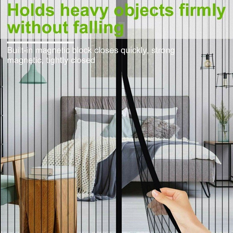 Magnetic Screen Door Retractable Mesh Net Pet Patio Hands Free Mosquito Magic gallery