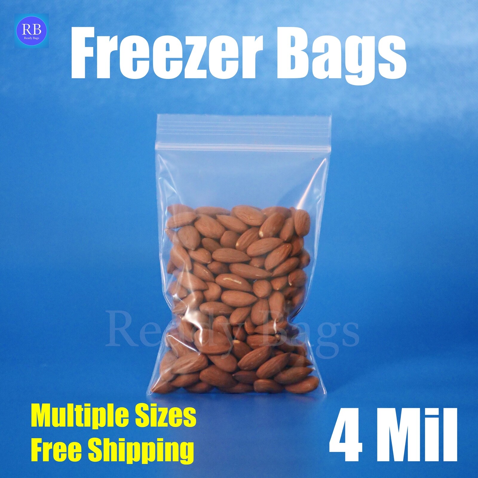 Clear Plastic Zipper Bags Reclosable HEAVY-DUTY 4-Mil Zip Seal Freezer Baggies gallery