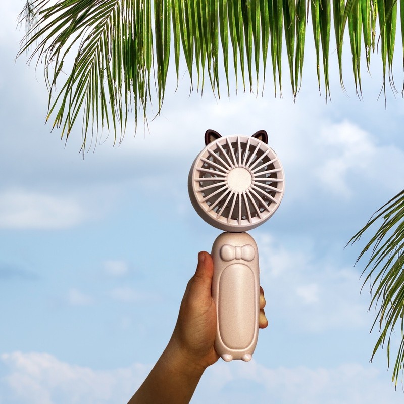 Wrapables Mini Portable Handheld and Desktop Rechargeable USB Fan gallery