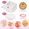 26 PCS White Cake Bakery Boxes Windows 8x8x4 Inch Bread Pastries Cookie Pie gallery