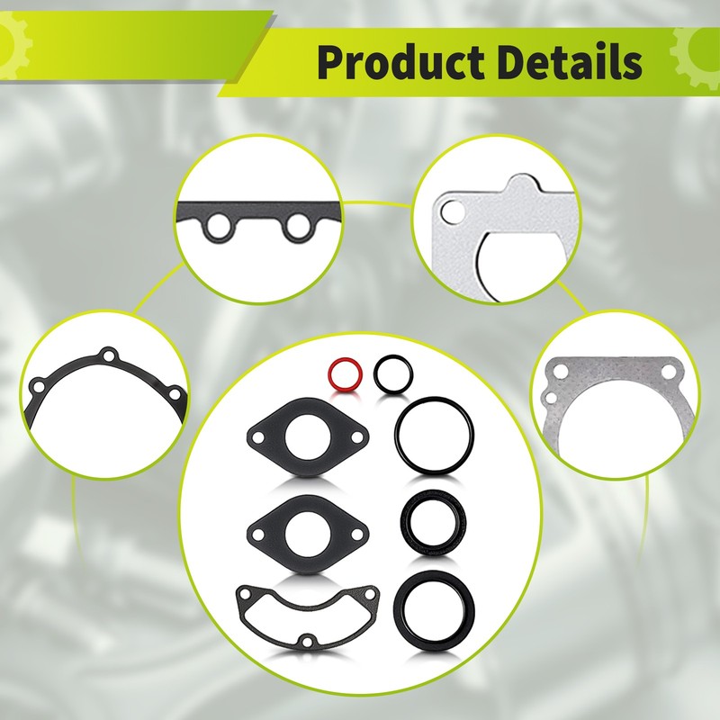 Engine Gasket Seal O-ring Set For B&S 405777 406777 407677 407777 gallery