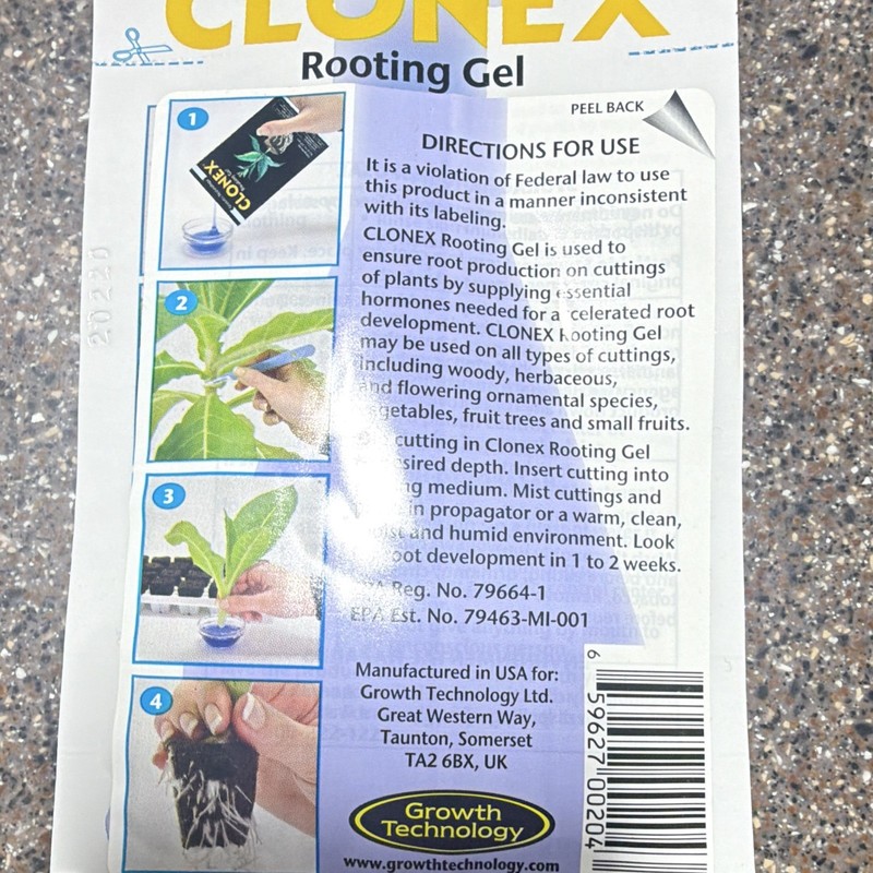 Clonex Rooting Gel Cutting & Rooting Hormone, 0.5 fl oz (15 ml) Packet gallery