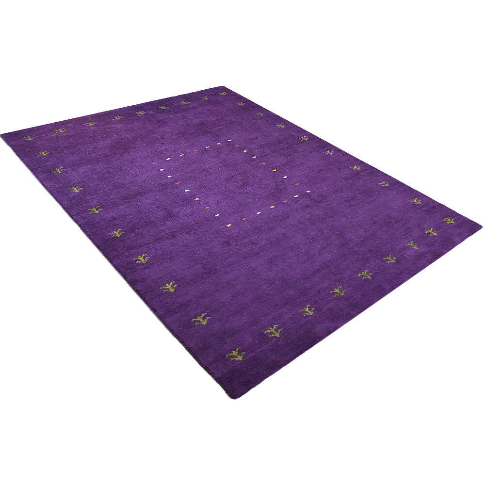 Eco-Friendly Hand Knotted Loom Silk Mix Area Rug Contemporary Purple BBLSM229 gallery