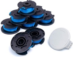 8 Pack For Ryobi Spool One+ String Trimmer Line 18V 24V 40V Weed Eater w/ Cap