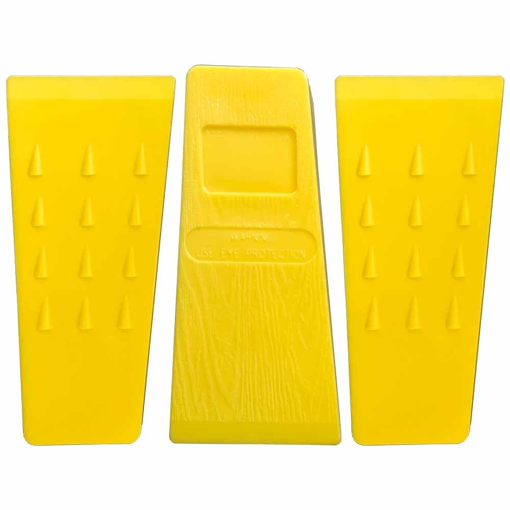 3 Pack 5.5" Tree Felling Wedge Logging Bucking Falling ABS Plastic (Yellow) gallery