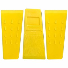 3 Pack 5.5″ Tree Felling Wedge Logging Bucking Falling ABS Plastic (Yellow)