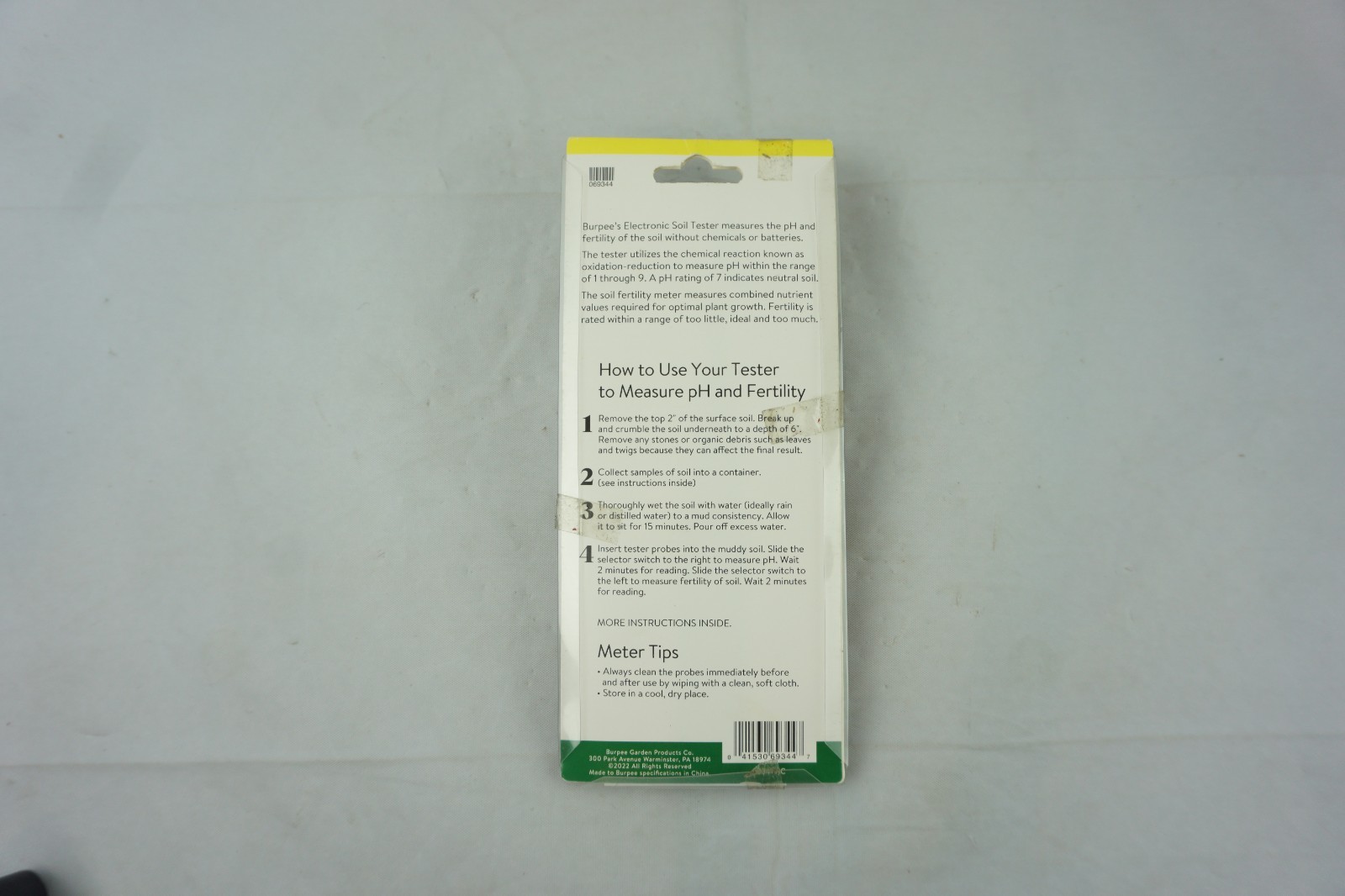 Burpee Electronic Soil Tester For pH And Fertility Testing No Batteries Required gallery