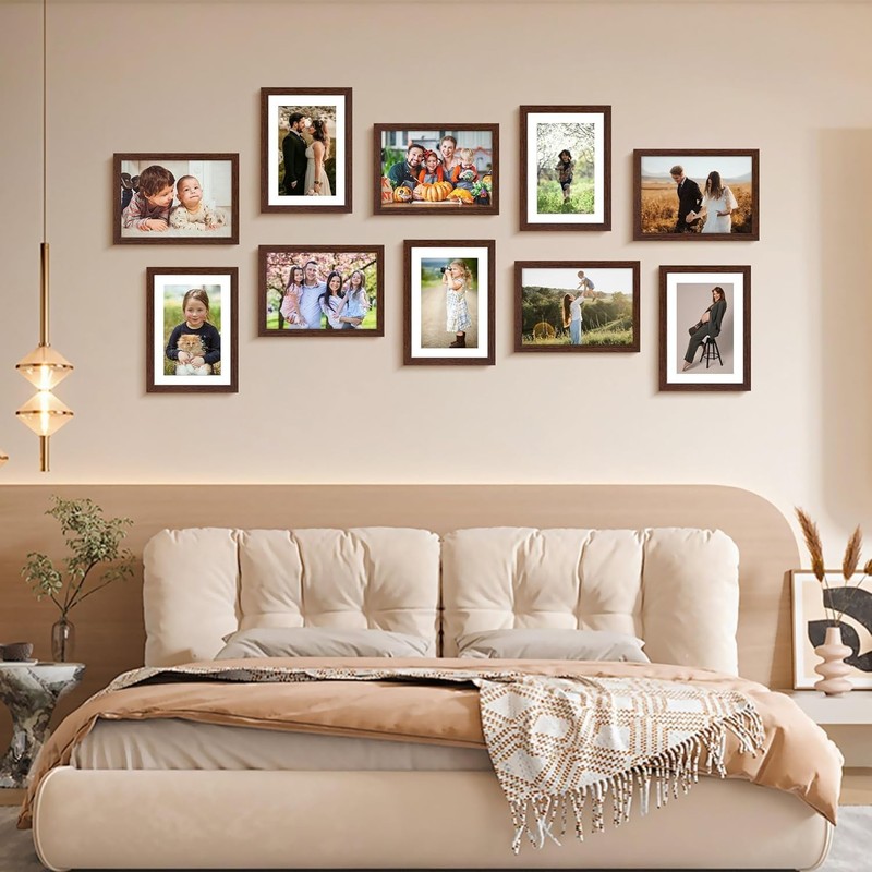 Versatile 2-Pack 5x7 Photo Frames with Plexiglass for Tabletop & Wall Display gallery