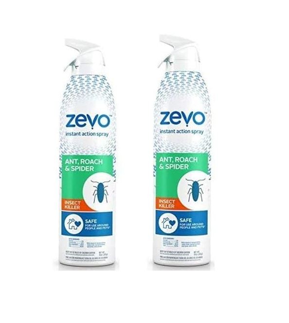 Zevo Roach Ant Spider Insect Killer Spray 10oz 2 Pack Indoor Outdoor Safe