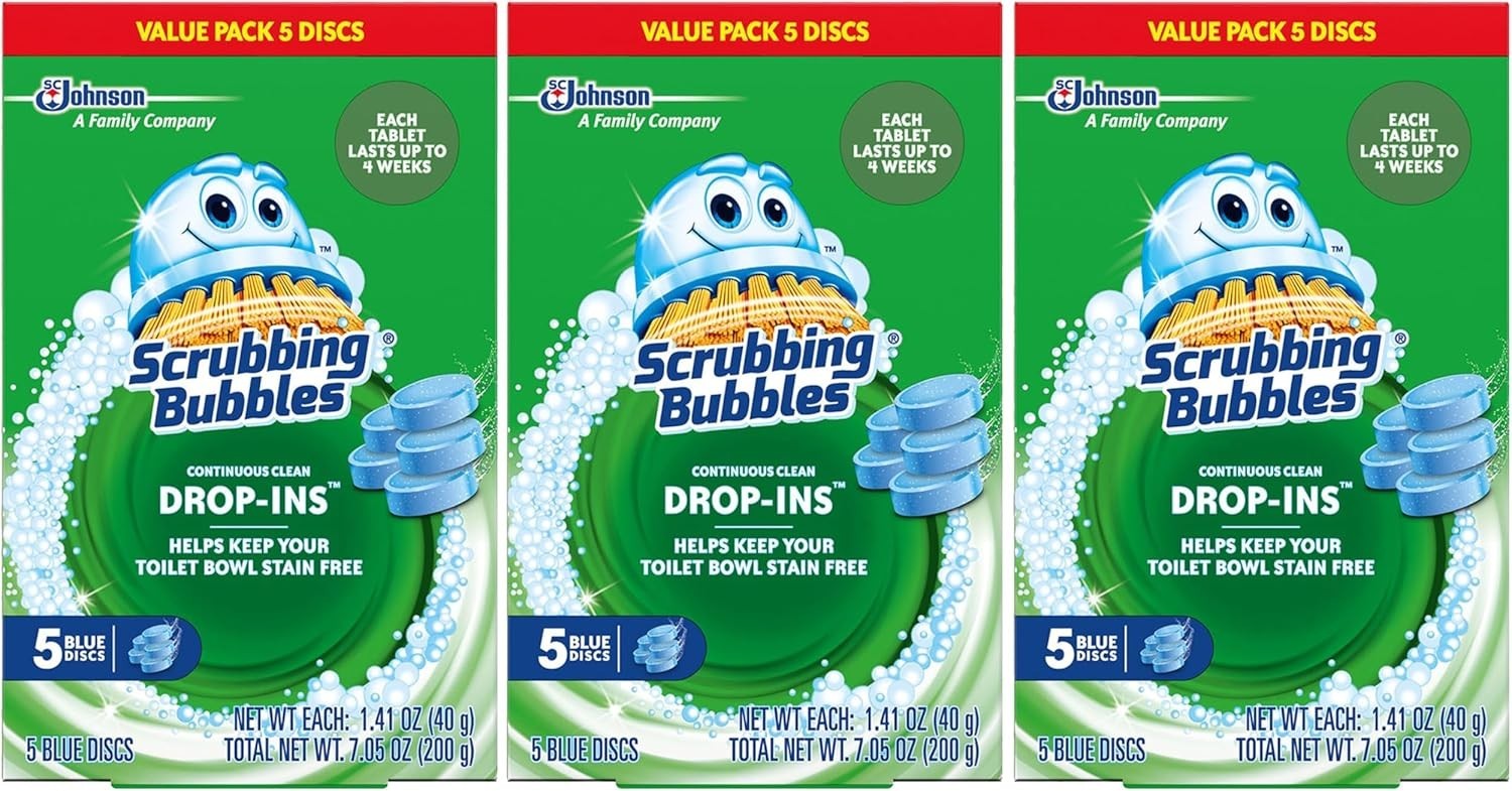 Scrubbing Bubbles Toilet Tablets, Continuous Clean Toilet Drop Ins 3 pack 15 ct gallery