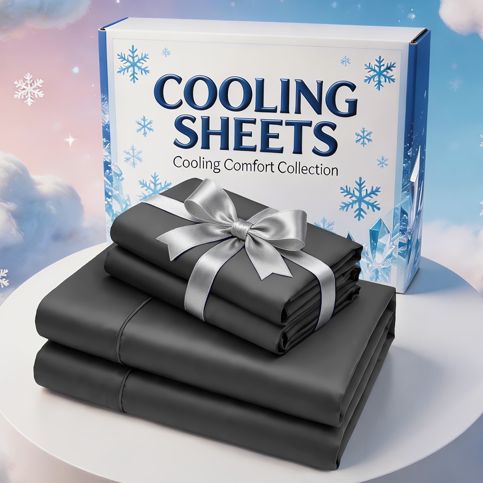 Cooling Soft Wrinkle Free Bamboo Fiber Deep Pocket Bed Sheets Set Luxury Grey gallery