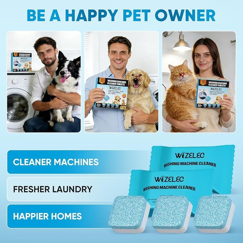 Washing Machine Cleaner Tablets 30 Pack Septic Safe Pet Odor Removal Easy Use gallery