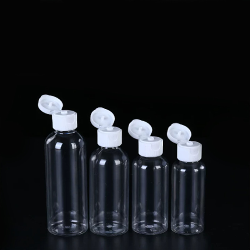 10-100ml Plastic Bottles with Flip Top Caps Refillable Liquid Containers Travel gallery