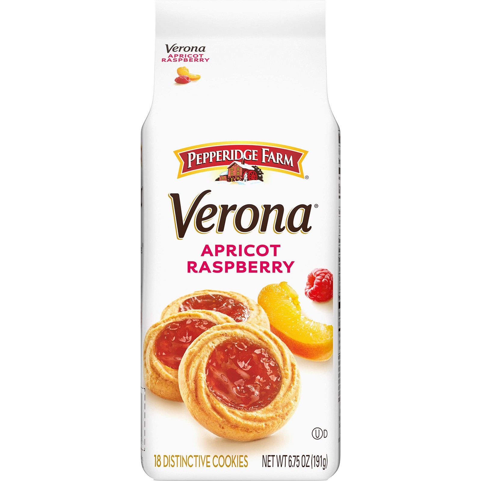 Pepperidge Farm Verona Apricot Raspberry Thumbprint Cookies, 6.75 oz. Bag gallery