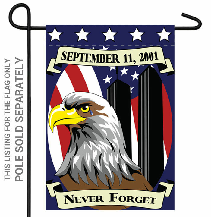 Never Forget 9/11 Flag 12x18in September 11th Garden Flag gallery