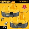 2 PACK 18V 4600mAh Replace For Dewalt 18 VOLT DC9096 DC9098 NiMh Battery NEW gallery