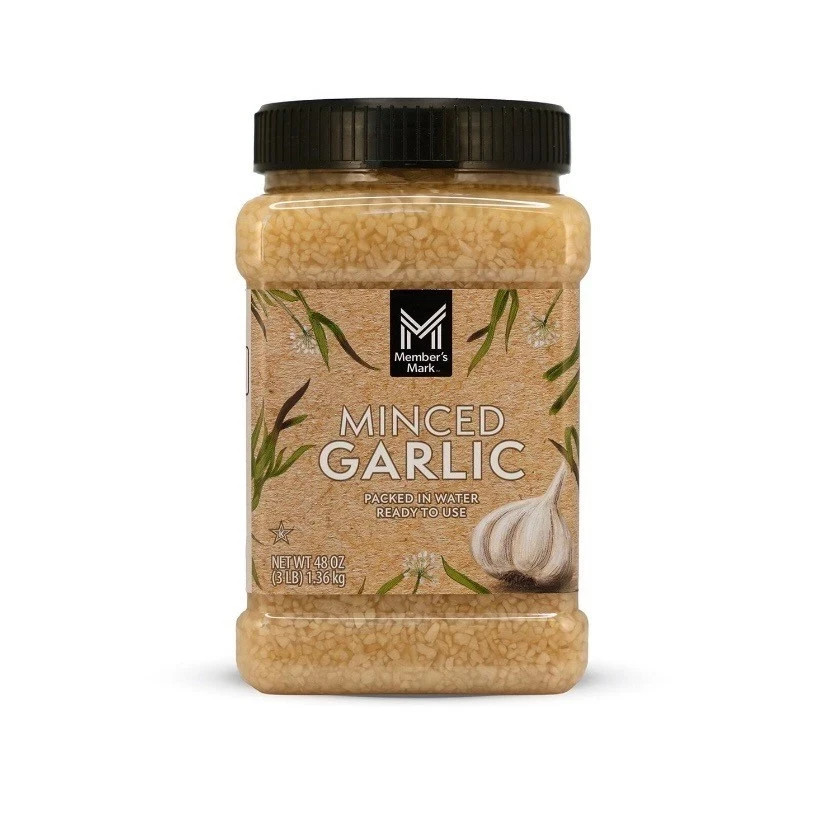 2 Pack Member's Mark Minced Garlic 48 oz Each Bulk Cooking Ingredient gallery